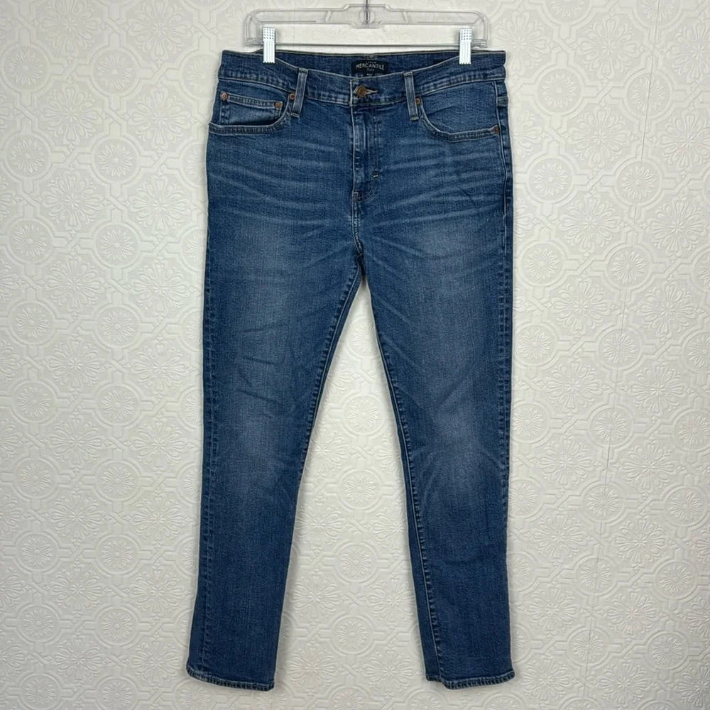 J Crew Slim Denim Jeans Slimming 32 Waist‎ 30 Length 32W 30L Dark Medium Casual